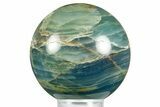 Polished Blue Calcite Sphere - Argentina #371055-1